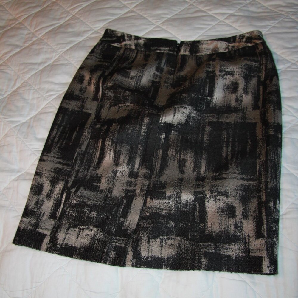 Talbots Black and Gold Skirt 2P